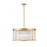 Z-Lite Carnaby 6 Light Chandelier, Modern Gold/Clear Ribbed - 7504P24-MGLD