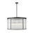 Z-Lite Carnaby 9 Light Chandelier, Matte Black/Clear Ribbed - 7504P32-MB