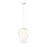 Z-Lite Savanti 1 Light Pendant, Textured White/White Opal - 7507-12TW