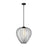 Z-Lite Savanti 1 Light 18" Pendant, Matte Black/White Opal - 7507-18MB