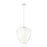 Z-Lite Savanti 1 Light 18" Pendant, Textured White/White Opal - 7507-18TW