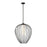 Z-Lite Savanti 1 Light 22" Pendant, Matte Black/White Opal - 7507-22MB