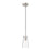 Z-Lite Kira 1 Light 5" Pendant, Brushed Nickel/Clear - 7508MP-BN