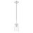 Z-Lite Kira 1 Light 5" Pendant, Chrome/Clear - 7508MP-CH