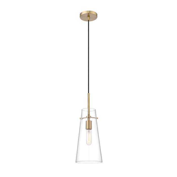 Z-Lite Kira 1 Light 7" Pendant, Modern Gold/Clear - 7508P-MGLD