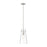 Z-Lite Kira 1 Light 7" Pendant, Brushed Nickel/Clear/Rod - 7508P-ROD-BN