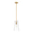 Z-Lite Kira 1 Light 7" Pendant, Modern Gold/Clear Cone - 7508P-ROD-MGLD