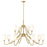 Z-Lite Gianna 12 Light Chandelier, Modern Gold/White - 7509-12-60MGLD