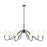 Z-Lite Gianna 8 Light Chandelier, Matte Black/White - 7509-8-60MB