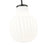 Z-Lite Newbury 1 Light 10" Pendant, Matte Black/White Opal