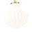 Z-Lite Newbury 1 Light 13" Pendant, Modern Gold/White Opal