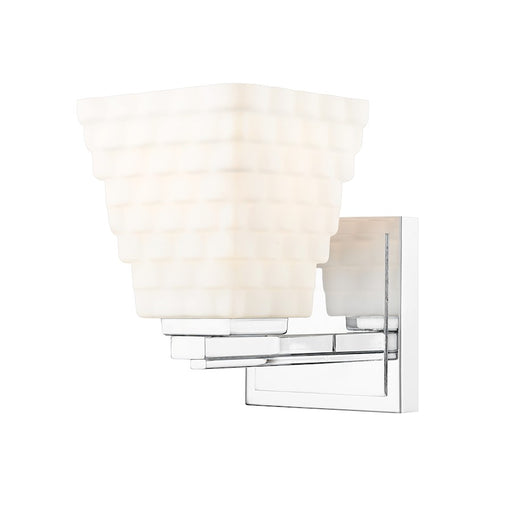 Z-Lite Annalise 1 Light Wall Sconce, Chrome/Matte Opal - 7514-1S-CH