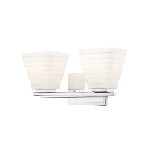 Z-Lite Annalise 2 Light Vanity, Chrome/Matte Opal - 7514-2V-CH
