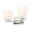 Z-Lite Annalise 2 Light Vanity, Chrome/Matte Opal