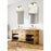Z-Lite Annalise 2 Light Vanity, Matte Black/Matte Opal