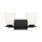 Z-Lite Annalise 2 Light Vanity, Matte Black/Matte Opal
