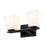 Z-Lite Annalise 2 Light Vanity, Matte Black/Matte Opal