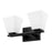 Z-Lite Annalise 2 Light Vanity, Matte Black/Matte Opal