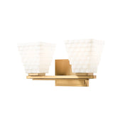 Z-Lite Annalise 2 Light Vanity, Modern Gold/Matte Opal - 7514-2V-MGLD