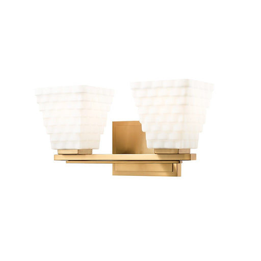 Z-Lite Annalise 2 Light Vanity, Modern Gold/Matte Opal - 7514-2V-MGLD