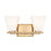 Z-Lite Annalise 2 Light Vanity, Modern Gold/Matte Opal