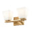 Z-Lite Annalise 2 Light Vanity, Modern Gold/Matte Opal