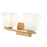 Z-Lite Annalise 2 Light Vanity, Modern Gold/Matte Opal