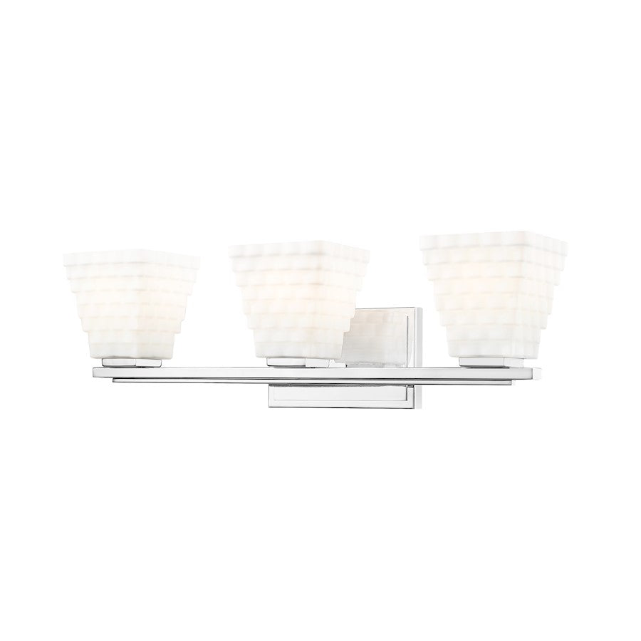 Z-Lite Annalise 3 Light Vanity, Chrome/Matte Opal - 7514-3V-CH