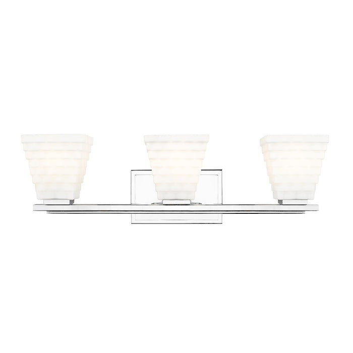 Z-Lite Annalise 3 Light Vanity, Chrome/Matte Opal