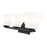 Z-Lite Annalise 3 Light Vanity, Matte Black/Matte Opal