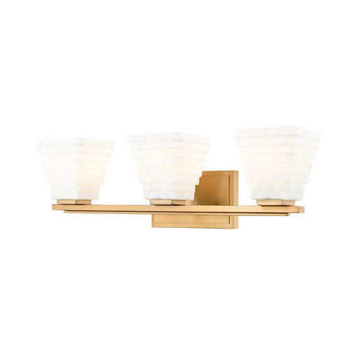 Z-Lite Annalise 3 Light Vanity, Modern Gold/Matte Opal - 7514-3V-MGLD