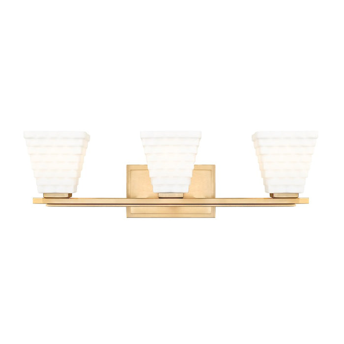 Z-Lite Annalise 3 Light Vanity, Modern Gold/Matte Opal