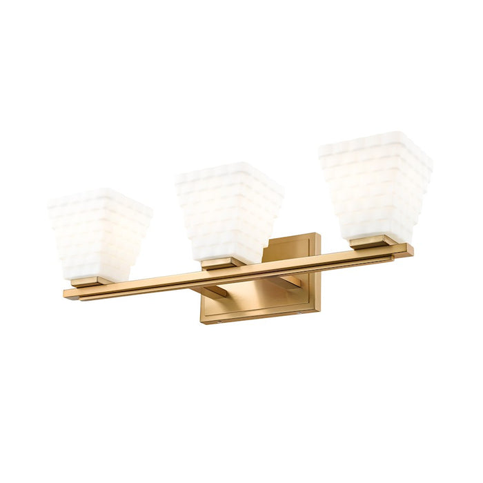Z-Lite Annalise 3 Light Vanity, Modern Gold/Matte Opal