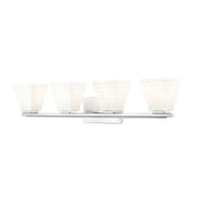 Z-Lite Annalise 4 Light Vanity, Chrome/Matte Opal - 7514-4V-CH