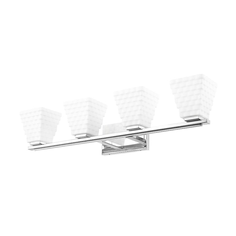 Z-Lite Annalise 4 Light Vanity, Chrome/Matte Opal