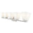 Z-Lite Annalise 5 Light Vanity, Brushed Nickel/Matte Opal