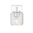 Z-Lite Landon 1 Light Wall Sconce, Chrome/Clear Ribbed