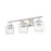 Z-Lite Landon 3 Light Vanity, Brushed Nickel/Clear Ribbed
