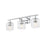 Z-Lite Landon 3 Light Vanity, Chrome/Clear Ribbed