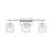Z-Lite Landon 3 Light Vanity, Chrome/Clear Ribbed