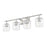 Z-Lite Landon 4 Light Vanity, Brushed Nickel/Clear Ribbed