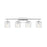Z-Lite Landon 4 Light Vanity, Chrome/Clear Ribbed