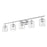 Z-Lite Landon 5 Light Vanity, Chrome/Clear Ribbed