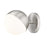 Z-Lite Realm Sphere 1 Light 8.5" Wall Sconce, Brushed Nickel/Matte Opal - 7517-1S-BN