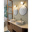 Z-Lite Realm Sphere 1 Light 8.5" Wall Sconce, Brushed Nickel/Matte Opal