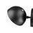 Z-Lite Realm Sphere 1Lt 8.5" Wall Sconce, Matte Black/Matte Opal