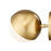Z-Lite Realm Sphere 1 Light 8.5" Wall Sconce, Modern Gold/Matte Opal