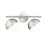 Z-Lite Realm Sphere 2 Light 7.5" Vanity, Brushed Nickel/Matte Opal