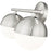 Z-Lite Realm Sphere 2 Light 7.5" Vanity, Brushed Nickel/Matte Opal