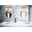 Z-Lite Realm Sphere 2 Light 7.5" Vanity, Modern Gold/Matte Opal